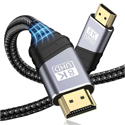 TEFLOTY HDMI 2.1 Kabel 8K - HDMI Kabel Ultra Highspeed 48Gbps 8K@60Hz 4K@120Hz 7680P eARC HDCP 2.2&2.3 DTS:X Dynamische HDR Dolby Atmos Kompatibel mit HDTV, PS5/4/3, Xbox Series X/S,Monitor Mehr von TEFLOTY