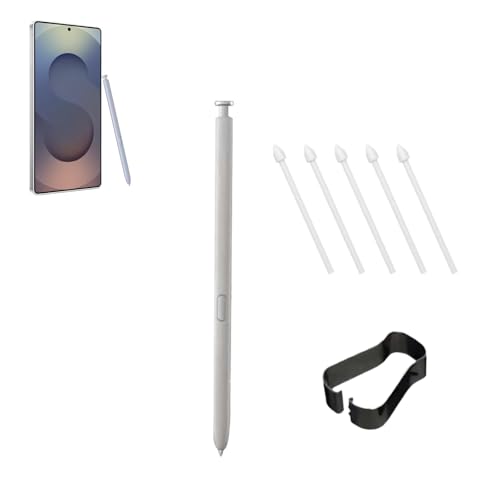 TEHAOUU S Pen Ersatz kompatibel mit Galaxy S25 Ultra Stylus Touch Pen mit 5 Stück Stiftspitzen und 1 Stück Feder-Installationswerkzeug (Grau) von TEHAOUU