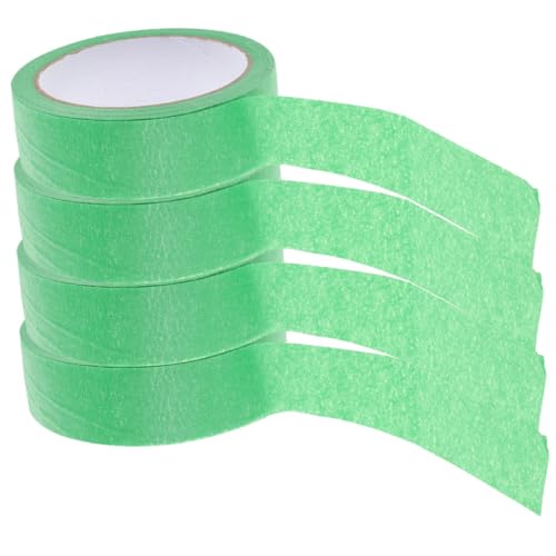 TEHAUX 1 Satz Abdeckband Aufkleberpapier Seidenband Maskierband Haftband Tape Klebeband Mit Geringer Klebrigkeit Nadelstreifenband Klebeband Zum Lackieren Beschriftungsband Green 4 Rollen von TEHAUX