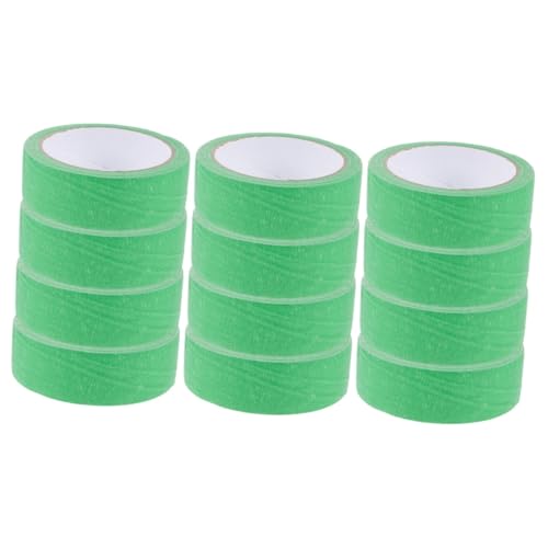 TEHAUX 3 Sätze Abdeckband Aufkleberpapier Seidenband Tape Band Deko Ast Wandverkleidung Decor Klebeband Für Automobile Diy Bastelbänder Farbband Malerbänder Malerband Green 4 Rollen * 3 von TEHAUX