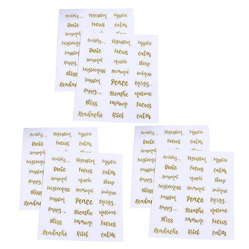 TEHAUX 3 Sätze Flaschenetikett Für Ätherische Öle Aufkleber Für Ölflaschen Brief Alphabet Sticker Buchstabenaufkleber Parfümflaschenbezeichnungen Etiketten Für Ölflaschen 6 Blätter * 3 TEHAUX 3 Sätze Flaschenetikett Für Ätherische Öle Aufkleber Für Ölflaschen Brief Alphabet Sticker Buchstabenaufkleber Parfümflaschenbezeichnungen Etiketten Für Ölflaschen 6 Blätter * 3 von TEHAUX