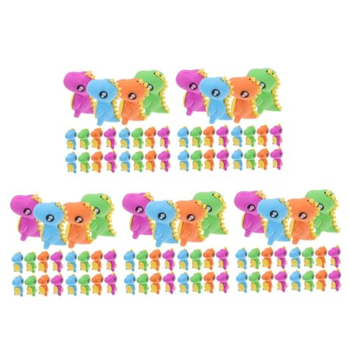 TEHAUX 5 Sätze Tierischer Radiergummi Dinosaurierfiguren Radiergummis Auseinander Nehmen Dinosaurier-tortenaufleger Dinosaurier-spielzeugautos Kind Klasse Preise Plastik 24 Stück * 5 von TEHAUX