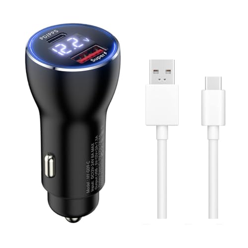 100W SUPERVOOC Charge Autoladegerät USB C Ladekabel Kfz-Schnellladegerät Adapter für Oppo Find X7 X7 Ultra X6 X6 Pro X5 X4 X3 X2 Reno 11 10 9 8 SUPERDARTCHARGE Realme GT2 GT Master GT Neo 3 2 von TELEFONMAX