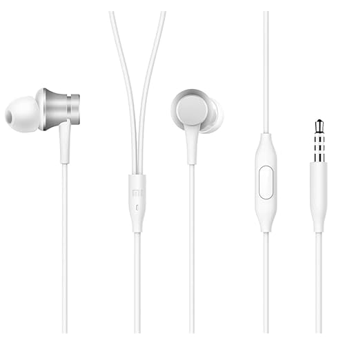 Headset für Original Xiaomi Piston Basic Kopfhörer Headset ZBW4354TYZBW4355TY 3.5mm Klinkenstecker Aux Anschluss Mikrofon Silber von TELEFONMAX