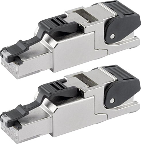 Telegärtner J00026A2000 feldkonfektionierbarer RJ45-Stecker für AWG24/1-AWG22/1, AWG27/7-AWG22/7 (2 Sätze) von TELEGARTNER