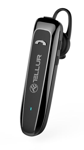 TELLUR VOX 95 Headset Bluetooth Handy, Headset für Handys USB C, 20 Stunden Gesprächszeit, BT v5.3, Multipoint Zwei verbundene Geräte, 360° Drehung für rechtes oder linkes Ohr, iPhone/Android/Windows von TELLUR