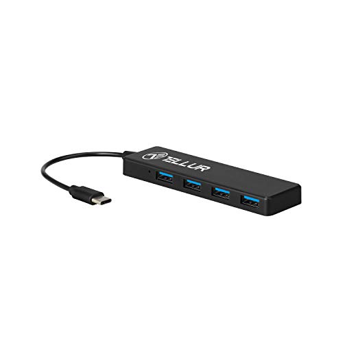 Tellur TLL321021 Hub Typ-C mit 4 USB 3.0 Ports Schwarz von TELLUR