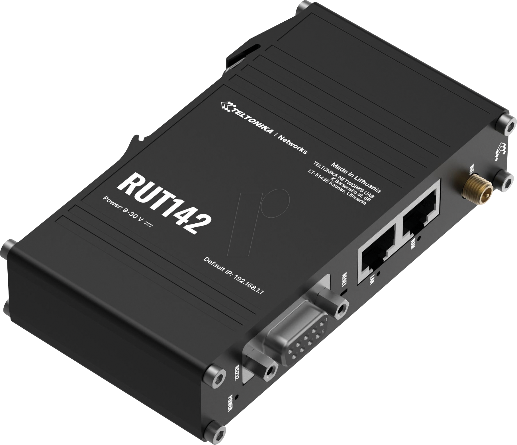 TELTONIKA RUT142 - Industrial Ethernet Router, RS-232, 2,4 GHz WLAN von TELTONIKA