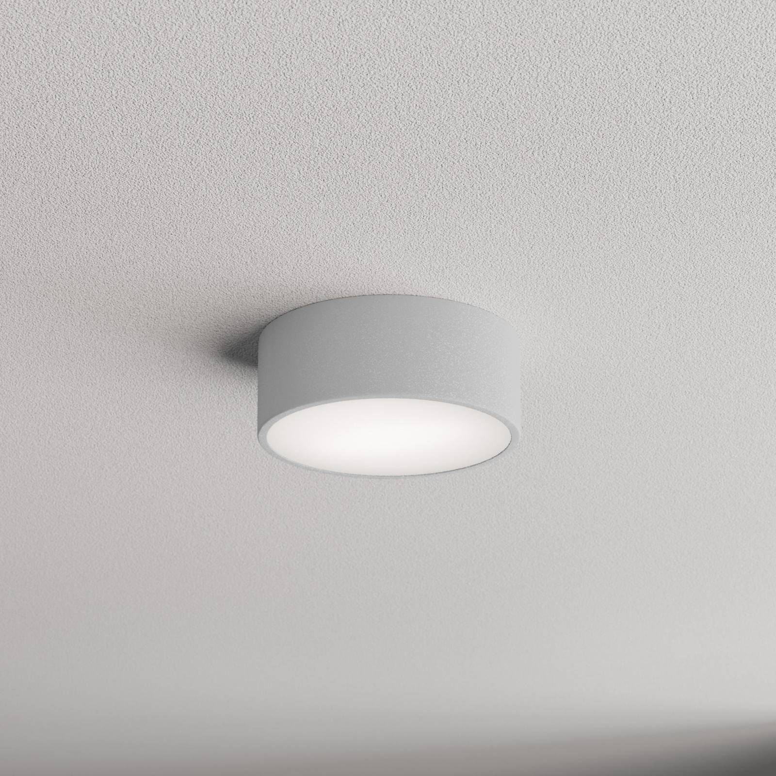 Deckenleuchte Cleo, grau, Ø 20 cm, Metall, IP54 von TEMAR LIGHTING