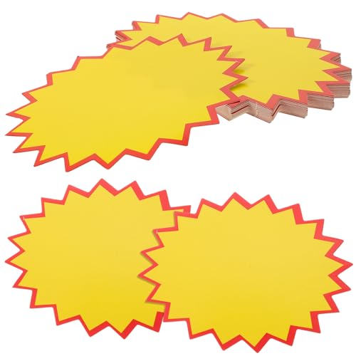 TEMPNAP 100 Blatt Etikett Anzeige speichern Zeichen Fan-Shop Tags-Aufkleber preisschilder verkaufsdisplay Werbe-Displays Werbeschilder Preisschild aus Papier für Waren Papierstau von TEMPNAP