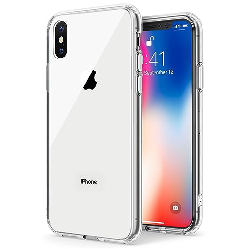 TENOC Handyhülle Kompatibel für iPhone Xs Max, Clear Case Vergilbungsfrei Stoßfest Schutzhülle Bumper Slim Cover für 6,5 Zoll von TENOC