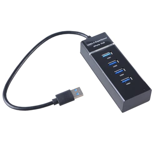 Kompakte USB-Hubs, USB-Splitter, USB-3.0-Hubs mit 4 Anschlüssen für effizientes Datenmanagement auf PC und Laptop, Stromschutz von TERNCOEW