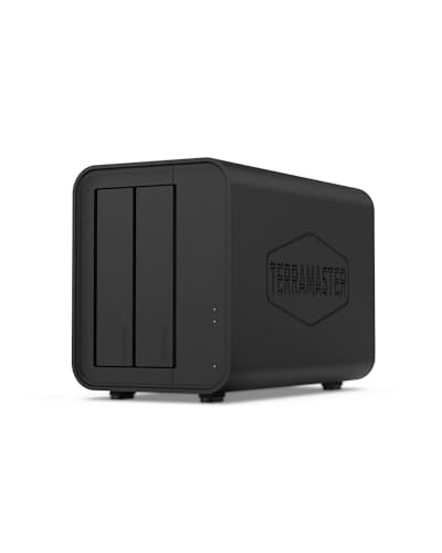 TERRAMASTER D2-320 USB-RAID-Gehäuse – USB 3.2 Gen 2 10 Gbit/s Typ C 2Bay RAID-Speicher unterstützt RAID 0, 1, Single, JBOD (Diskless) von TERRAMASTER