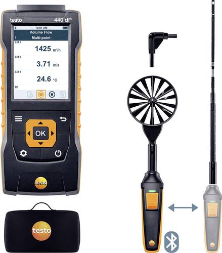 Testo 440 Set1 delta P Anemometer von TESTO