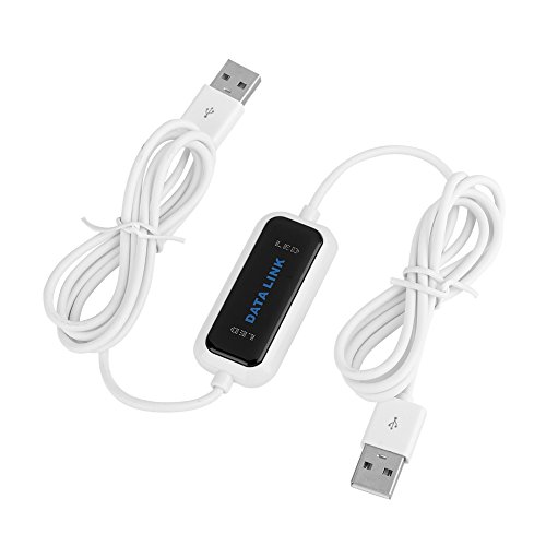 TEUOPIOE Hochgeschwindigkeits-USB-PC-zu-PC-Online-Share-Synchronisierungs-Link-Net-Direct-Data-File-Transfer-Bridge-LED-Kabel Einfaches Kopieren zwischen 2 Computern von TEUOPIOE