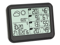 TFA-Dostmann 35.1142, Schwarz, Innen-Hygrometer, Innen-Thermometer, Außen-Hygrometer, Außen-Thermometer, Barometer, Kunststoff, 1 - 99%, 20 - 95% von TFA-Dostmann