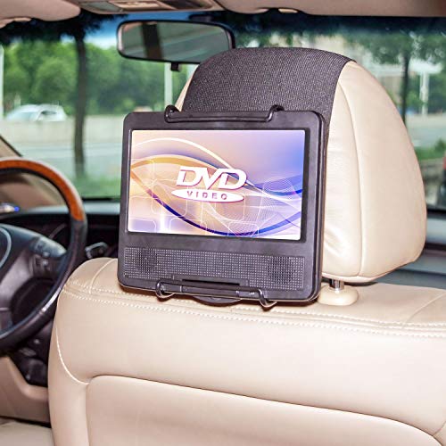 TFY Hülle für Auto-Kopfstützen-Halterung für Portable DVD-Player, mit Displayschutzfolie von TFY