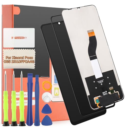 TGHongKy Display für Xiaomi Poco C65 2310FPCA4G 2310FPCA4I Bildschirm Ersatz für Xiaomi Poco C65 LCD Ersatz Sensor Glas Touchscreen-Digitalisierer Panel Assembly mit Reparaturwerkzeug - [Schwarz] von TGHongKy