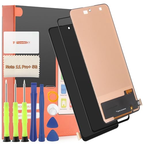 TGHongKy Display für Xiaomi Redmi Note 11 Pro Plus 5G Bildschirm Ersatz für Xiaomi Redmi Note 11 Pro+ 5G LCD Ersatz Sensor Glas Touchscreen-Digitalisierer Panel Assembly mit Reparaturwerkzeug - [Schwa von TGHongKy