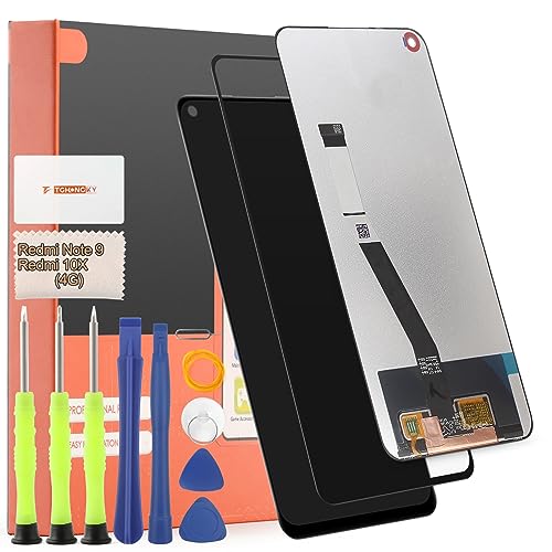 TGHongKy für Xiaomi Redmi Note 9 Display für Xiaomi Redmi 10X 4G LCD Ersatzbildschirm ErsatzPanel Touch Digital Komplette Assembly mit Werkzeug-Kit - [Schwarz] von TGHongKy