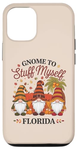 Hülle für iPhone 14 Pro Zwerg mit Herbstmotiv zum Stuff Myself Florida Thanksgiving Fall von THANKSGIVING GNOMES FALL SEASON States