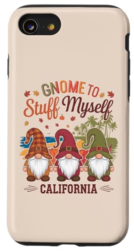 Hülle für iPhone SE (2020) / 7 / 8 Gnome To Stuff Myself Thanksgiving Herbst in Kalifornien von THANKSGIVING GNOMES FALL SEASON States