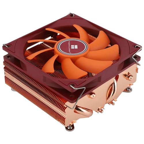 Thermalright AXP90-X53 Full Low Profile ITX CPU-Luftkühler, 53 mm Höhe, TL-9015R schlanker PWM-Lüfter, AGHP-Technologie, für AMD AM4 AM5/Intel 1700/1150/1151/1155/1156/1200 (reine Kupfer-Version) von THERMALRIGHT