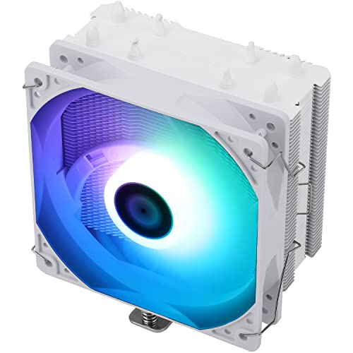 Thermalright AssassinX120 SE ARGB White CPU Luftkühler, 4 Heatpipes, TL-C12CW-S PWM leiser Lüfter CPU-Kühler mit S-FDB-Lager, für AMD AM4AM5/Intel 1700/1150/1151/1200, PC-Kühler von THERMALRIGHT