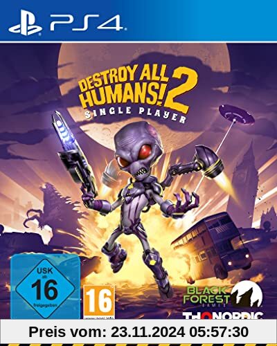 Destroy All Humans! 2 - Reprobed: Single Player - PlayStation 4 von THQ Nordic