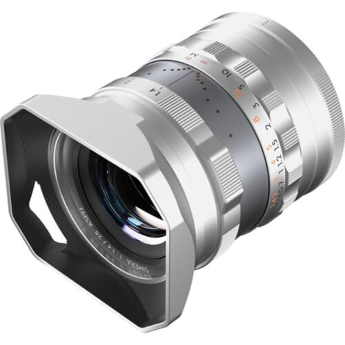 THYPOCH Full-Frame Photography Lens Simera 28mm f1.4 for Fujifilm X Mount - Silver von THYPOCH