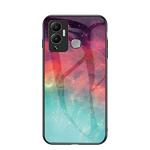 TIANYUE Gradient Hülle für Infinix Hot 12 Play Schlanke und Dünne Stoßfest Handytasche Rückseite mit TPU-Kanten Handyhülle für Infinix Hot 12 Play (Farbe sternenklar) von TIANYUE