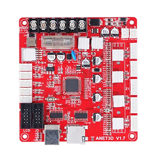 3D-Drucker-Motherboard, 12-24 V Anet E12 3D-Drucker-Mainboard, Desktop-Drucker-Motherboard-Steuerplatinenmodul mit USB-Schnittstelle für Einfache Upgrades und Konnektivität von TIKATARER