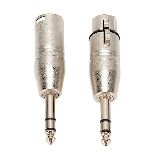 TIKATARER 1/4 auf XLR, XLR auf 1/4 Adapter 6,5 Mm Stereo 0,25 TRS Stecker auf XLR 0,25 Zoll TRS auf XLR Adapter XLR Adapter 0,25 Zoll TRS auf XLR Adapter von TIKATARER