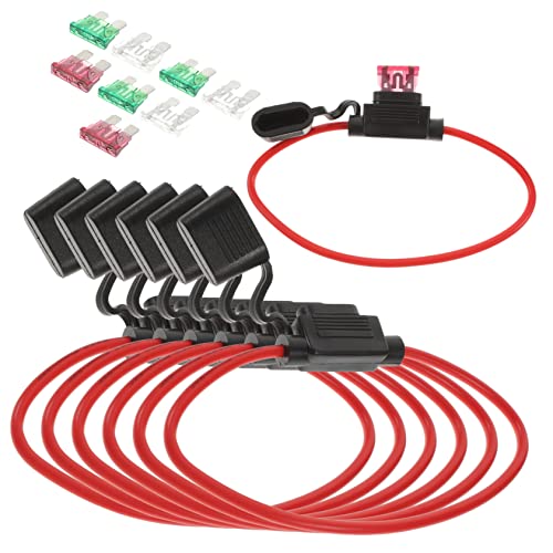 TINEASUR 1 Satz Sicherungshalter Fuse Holder Automotive Mini Mini-Sicherung 30 Ampere Sicherung Sicherungsadapter Kfz-Einbausatz Kfz-Mini-Flachsicherung Kfz-Ersatzsicherungen Abs von TINEASUR