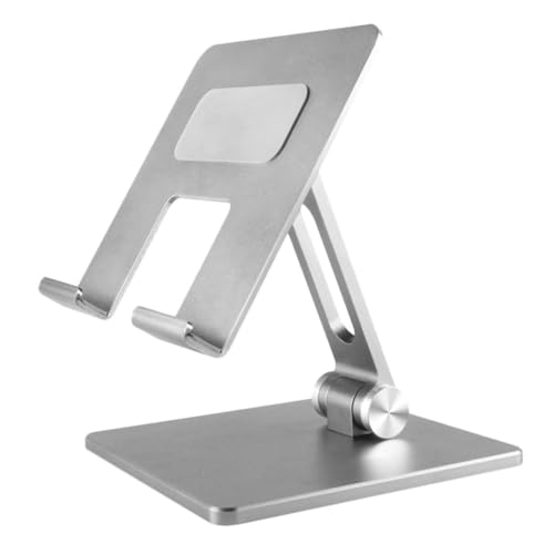 TINEASUR 1Stk Tablet-Ständer zusammenklappbarer Computerständer Verstellbarer Laptopständer Portable Laptop Stand arbeitsböcke verstellbar pc Holder Klappständer Tablet-Computer-Rack Silver von TINEASUR