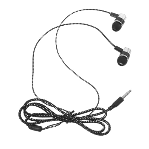 TINEASUR Headset Ohr Kopfhörer Bass-kopfhörer Ohrhörer Gehörschutzstöpsel 3,5-mm-kopfhörer Silver von TINEASUR