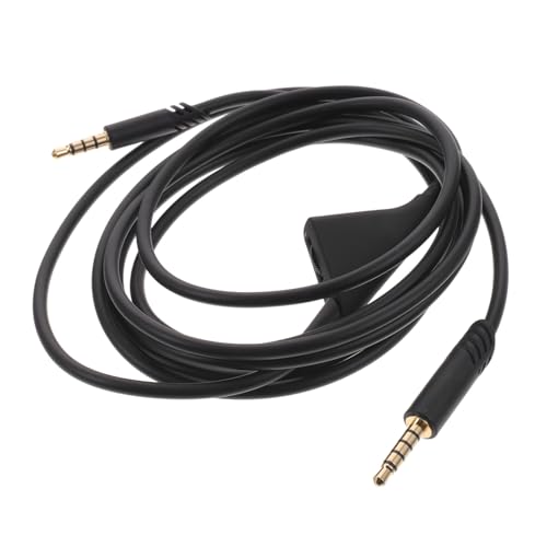 TINEASUR Kopfhörer-audiokabel Kabel Für Kopfhörer Kopfhörerkabel Für Audio Rauschunterdrückung Des Kopfhörerkabels Aux-kabel Ersatz-audiokabel Prime-audiokabel Black Blanker Kupferdraht von TINEASUR