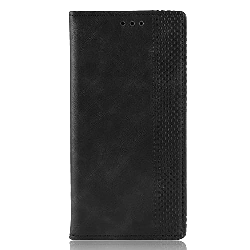 TINGYR Hülle Kompatibel mit Aquos sense9 Schutzhülle, Handyhüllen Flip Hülle Wallet Stylish mit Standfunktion und Magnetisch PU Tasche Schutzhülle. Schwarz von TINGYR