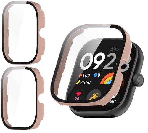 TINGYR Hülle Kompatibel mit Xiaomi Redmi Watch 5,[2 Stück] PC + Gehärtetes Glas zum Schutz des Bildschirms, Anti-Drop, Schutzhülle Kompatibel mit Xiaomi Redmi Watch 5. von TINGYR