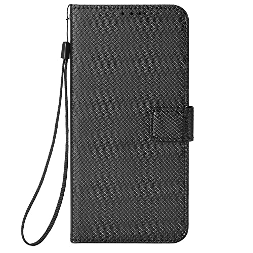 TINGYR Hülle für Ulefone Note 16 Pro Schutzhülle, Handyhüllen Flip Hülle Wallet Stylish mit Standfunktion und Magnetisch PU Leder Tasche Schutzhülle.(Schwarz) von TINGYR