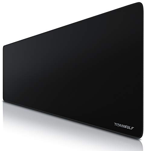 Titanwolf Logitech Mauspad mit Muster für Präzision und Geschwindigkeit 1200 x 600 mm Schwarz von TITANWOLF