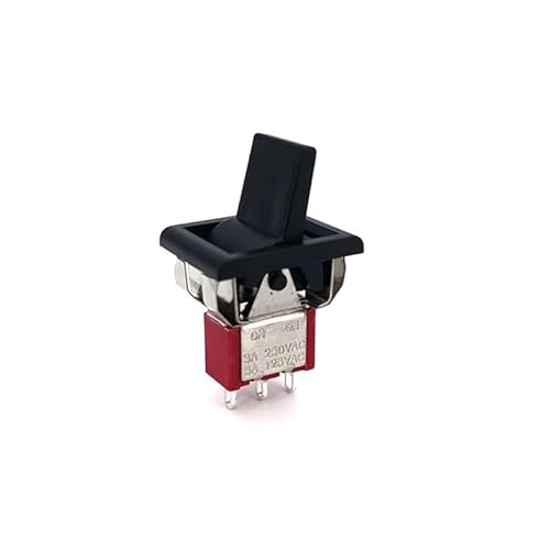 1pcs R8015 Rocker Switch AC250V/3A 125V/5A Momentary SPDT 3 Positions on-on Toggle Switch T80-R von TMKUZJPI