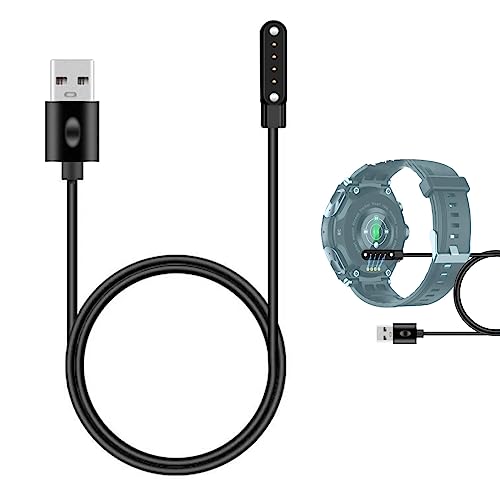 Smart Watch Ladekabel,Ersatz USB Ladekabel Kompatibel,Universal Smartwatch Ladekabel Magnetisch,Universeller Smartwatch Zubehör USB 4 polig Magnetisch Ladegerät für Smart Watch,Polig Pitch 7,62mm von TMRBBesty