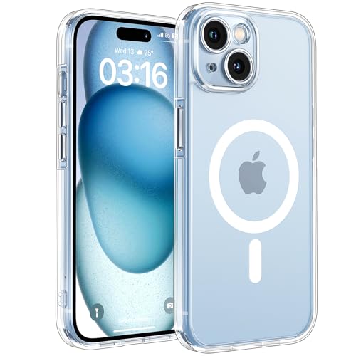 TOCOL für iPhone 15 Hülle für Magsafe, Vollständiger Kameraschutz Nie Vergilbung Stoßfest Kratzfest Magnetisch Handyhülle für iPhone 15 Case, Transparent TOCOL für iPhone 15 Hülle für Magsafe, Vollständiger Kameraschutz Nie Vergilbung Stoßfest Kratzfest Magnetisch Handyhülle für iPhone 15 Case, Transparent von TOCOL