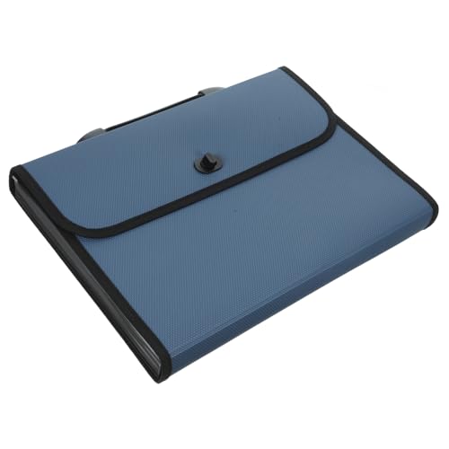 1 Satz office organizer büro organizer großer ordner file organizer Dokument-Organizer-Ordner Geldschein-Organizer mit Taschen Akkordeon Binder Akkordeon-Aktentasche Plastik Blue TOGEVAL von TOGEVAL