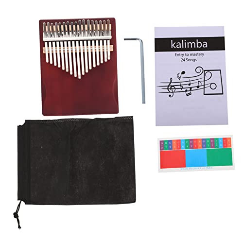 TOGEVAL 1 Satz Daumen Instrument Gadgets Fingerklavier Musical Schlüssel Xylophon schulanfänger voctorious soundba schulm Kalimba für Anfänger Zuhause Kalimba 17-Ton-Kalimba Metall von TOGEVAL