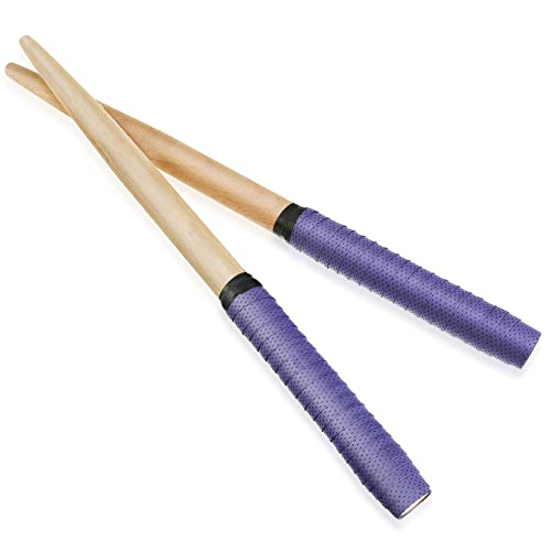 TOGEVAL 1 Trommelstock mit dünnem Kopf Schlagzeugstöcke Zungenschlegel Drumsticks Kinder musikinstrumente musical instruments Drum-Stick- Trommelstock aus Holz Buche Violett von TOGEVAL