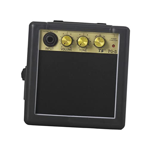 TOGEVAL 1Stk Gitarrenverstärker Stereo-Verstärker Tragbarer Verstärker für Gitarre Guitar amp gitarrenzubehör Lautsprecher Klangverstärker für Akustikgitarren Gitarren-Sound-Enhancer Black von TOGEVAL