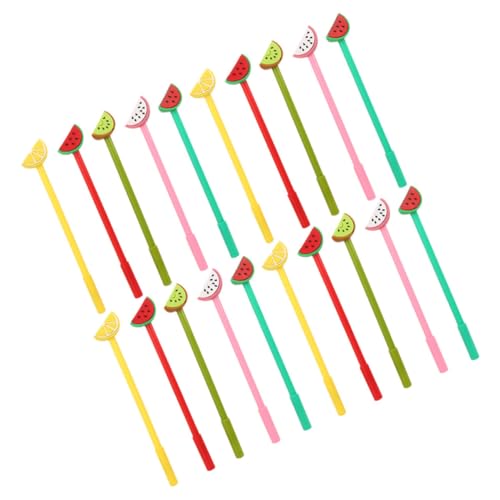 TOGEVAL 20st Frucht Gel Stift Süßer Kugelschreiber Gelstifte Für Kinder Studenten Gelstift Cartoon-briefpapier Klassenpreis Schüler Schreiben Stift Entzückender Gelstift Für Kinder Plastik von TOGEVAL