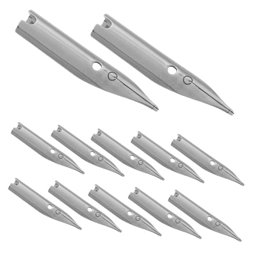 TOGEVAL 40 Stück Dip-Stift Füllfederhalterspitzen Universal-Füllhalterspitzen Ersatzstiftspitzen Ersatzspitzen für Kalligraphiestifte universelle Stiftspitzen Metall Silver TOGEVAL 40 Stück Dip-Stift Füllfederhalterspitzen Universal-Füllhalterspitzen Ersatzstiftspitzen Ersatzspitzen für Kalligraphiestifte universelle Stiftspitzen Metall Silver von TOGEVAL
